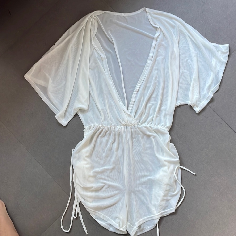 Mesh cover up play suit